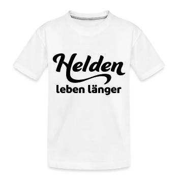 helden - Kinder Premium Bio T-Shirt - Weiß - Vorne