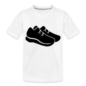 laufen - Kinder Premium Bio T-Shirt - Weiß - Vorne
