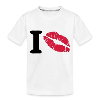 i love - T-shirt bio Premium Enfant - blanc - Devant