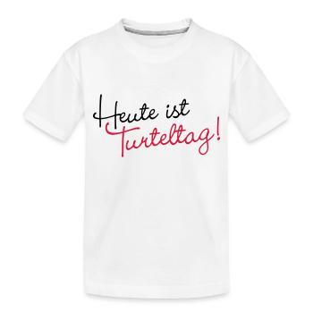Today is Turteltag - Kids' Premium Organic T-Shirt - white - Front