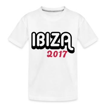Ibiza 2017 - Kinder Premium Bio T-Shirt - Weiß - Vorne