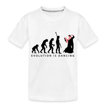 evolution_tanzpaar_b_2c - T-shirt bio Premium Enfant - blanc - Devant