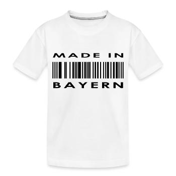 Made in Bayern - Kinder Premium Bio T-Shirt - Weiß - Vorne