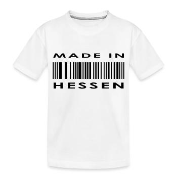 Made in Hessen - Kinder Premium Bio T-Shirt - Weiß - Vorne