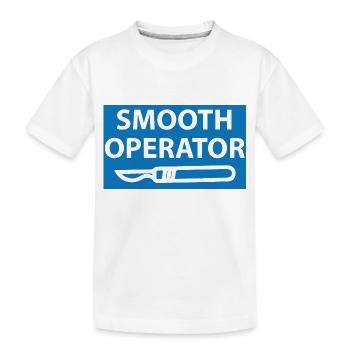 Doktor / Arzt: Smooth Operator - Kinder Premium Bio T-Shirt - Weiß - Vorne