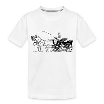 horse336 - T-shirt bio Premium Enfant - blanc - Devant