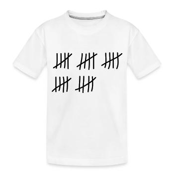 tage_zaehlen_25 - Kinder Premium Bio T-Shirt - Weiß - Vorne
