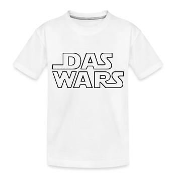 DAS WARS - Kinder Premium Bio T-Shirt - Weiß - Vorne