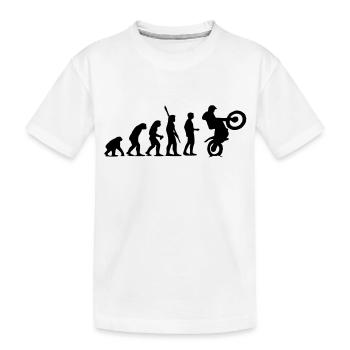 Trial Evolution - Kids' Premium Organic T-Shirt - white - Front