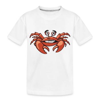 Krabbe - Kinder Premium Bio T-Shirt - Weiß - Vorne