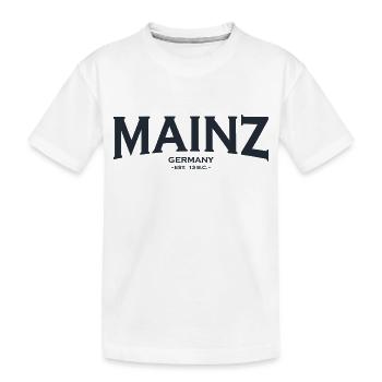 Mainz - Kinder Premium Bio T-Shirt - Weiß - Vorne