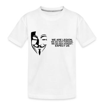 ANO2 - Kids' Premium Organic T-Shirt - white - Front