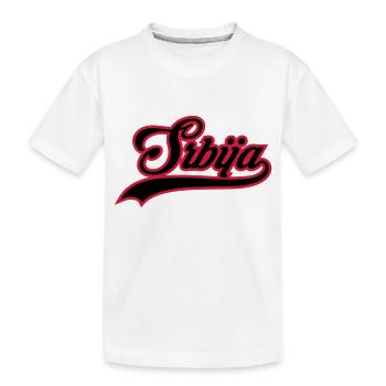 Serbia - Kids' Premium Organic T-Shirt - white - Front