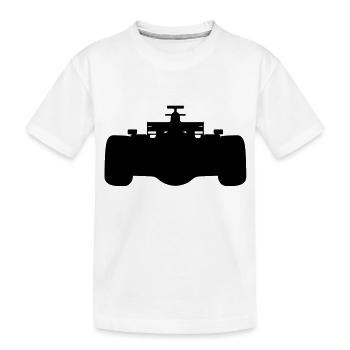 F1 # 1 - Kinder Premium Bio T-Shirt - Weiß - Vorne
