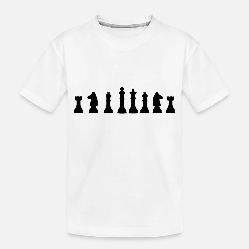 échecs - T-shirt bio Premium Enfant - blanc