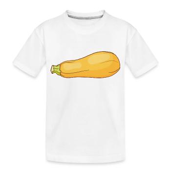 Zucchini Zucchinis Sommerkürbis - Kinder Premium Bio T-Shirt - Weiß - Vorne