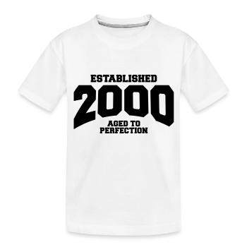 aged to perfection established 2000 (fr) - T-shirt bio Premium Enfant - blanc - Devant