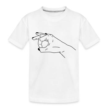 Have a look - Kids' Premium Organic T-Shirt - white - Front
