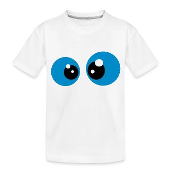 eyes - Kids' Premium Organic T-Shirt - white - Front