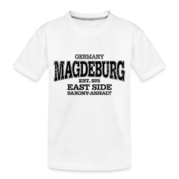 Magdeburg noir (à l'ancienne) - T-shirt bio Premium Enfant - blanc - Devant