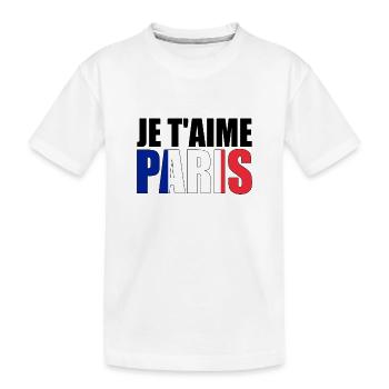 PARIS - T-shirt bio Premium Enfant - blanc - Devant