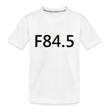 F84.5 - schwarz - Kinder Premium Bio T-Shirt - Weiß - Vorne