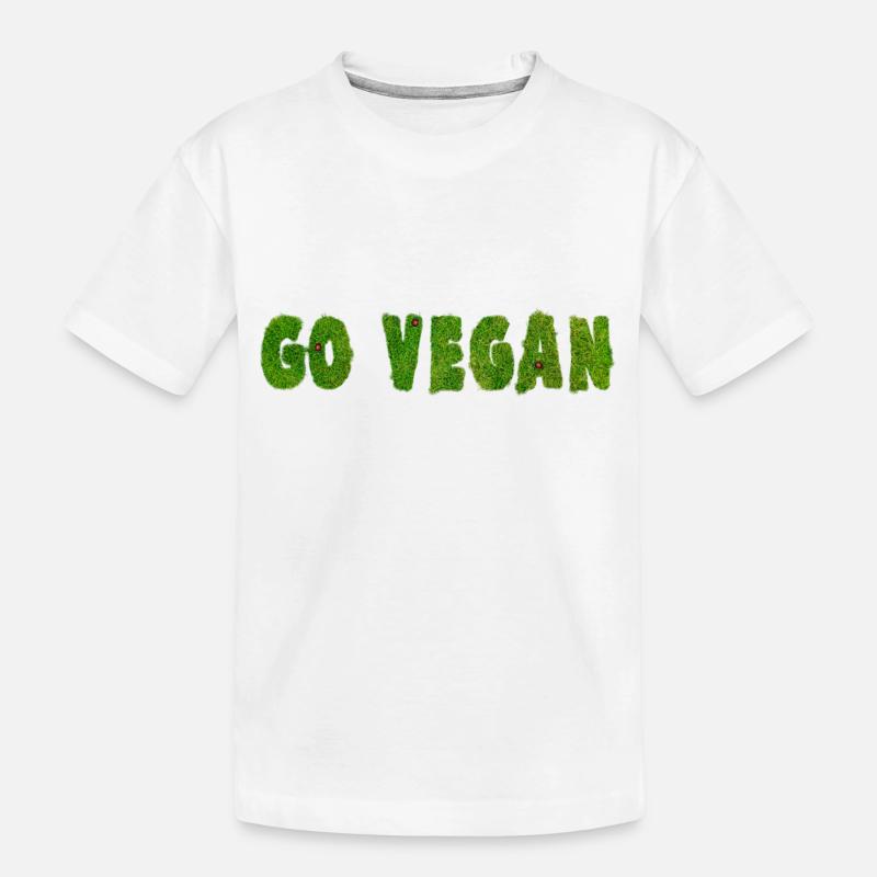 Go Vegan - Déclaration - T-shirt bio Premium Enfant - blanc