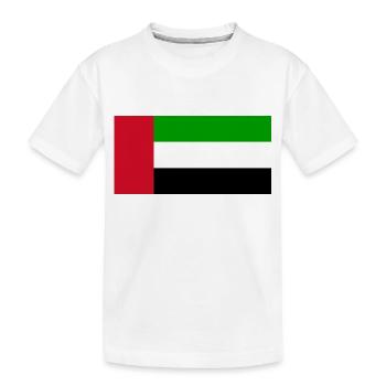 United Arab Emirates - Kids' Premium Organic T-Shirt - white - Front