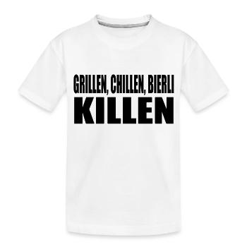 barbecue froid kill Bierli - T-shirt bio Premium Enfant - blanc - Devant