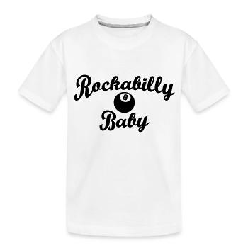 Rockabilly Baby - Kids' Premium Organic T-Shirt - white - Front