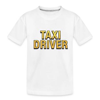 TAXI DRIVER - Kinder Premium Bio T-Shirt - Weiß - Vorne