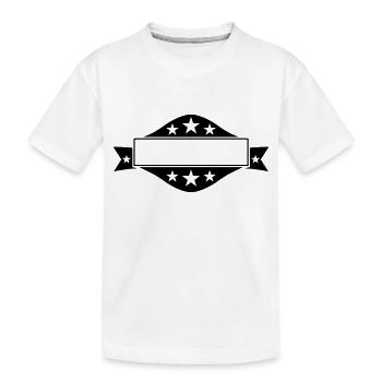 stars write blank space frame crew legends - Kids' Premium Organic T-Shirt - white - Front