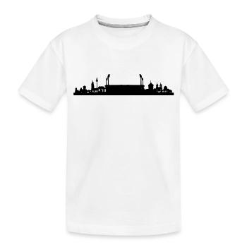 Nürnberg Skyline Stadion - Kinder Premium Bio T-Shirt - Weiß - Vorne