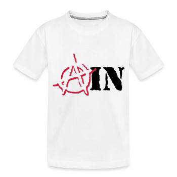 Anarchy Ain - Kids' Premium Organic T-Shirt - white - Front