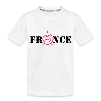 Anarchy France - Kids' Premium Organic T-Shirt - white - Front