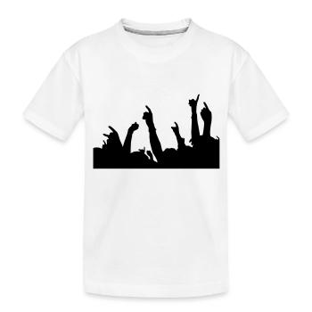 metal fingers - Kinder Premium Bio T-Shirt - Weiß - Vorne