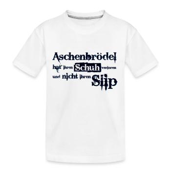 Aschenbrödel - Kinder Premium Bio T-Shirt - Weiß - Vorne