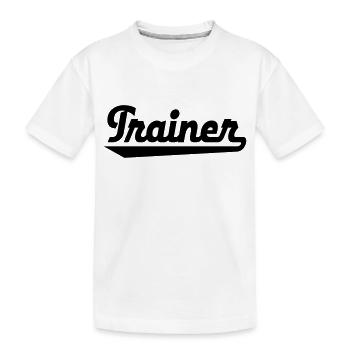 entraiîîneur - T-shirt bio Premium Enfant - blanc - Devant