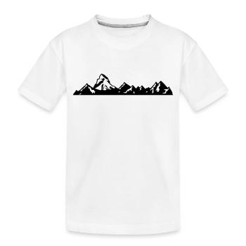 Suisse - Matterhorn - Zermatt - montagnes suisses - T-shirt bio Premium Enfant - blanc - Devant