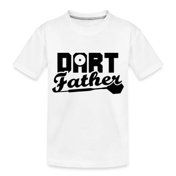 DART Father - Kinder Premium Bio T-Shirt - Weiß - Vorne