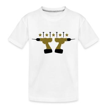 Handyman Logo - Kinder Premium Bio T-Shirt - Weiß - Vorne