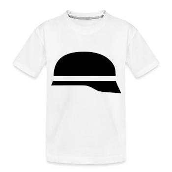 Feuerwehrhelm - Kinder Premium Bio T-Shirt - Weiß - Vorne