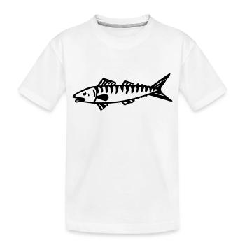 maquereau - T-shirt bio Premium Enfant - blanc - Devant