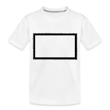 Timbre-poste - T-shirt bio Premium Enfant - blanc - Devant