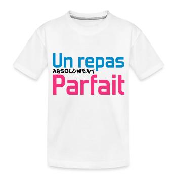 Un repas absolument parfait - T-shirt bio Premium Enfant - blanc - Devant