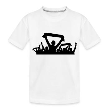 Fans Schal - Kinder Premium Bio T-Shirt - Weiß - Vorne