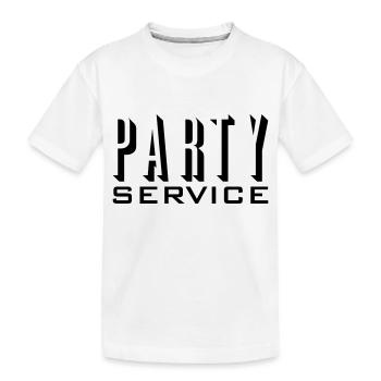 Partyservice / Party service (1c) - Kinder Premium Bio T-Shirt - Weiß - Vorne