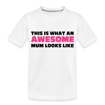 Mum - Kids' Premium Organic T-Shirt - white - Front