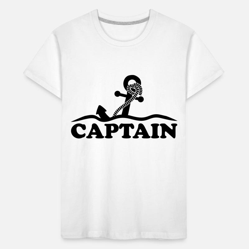 Ancre sous l'eau vagues capitaine conception T-shirt bio Premium Enfant