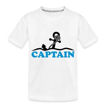 Ancre sous l'eau vagues capitaine conception - T-shirt bio Premium Enfant - blanc - Devant